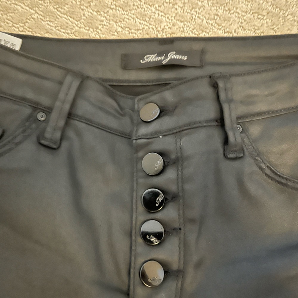 Mavi coated jeans - button fly - skinny straight mid rise